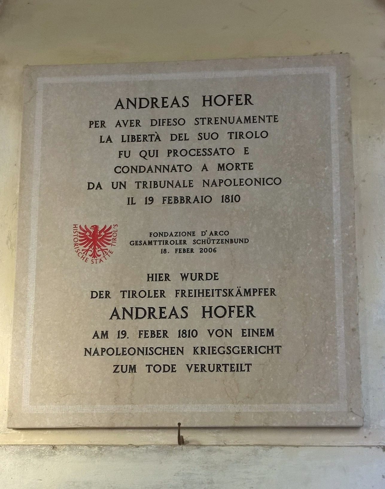 Andreas Hofer in Mantua